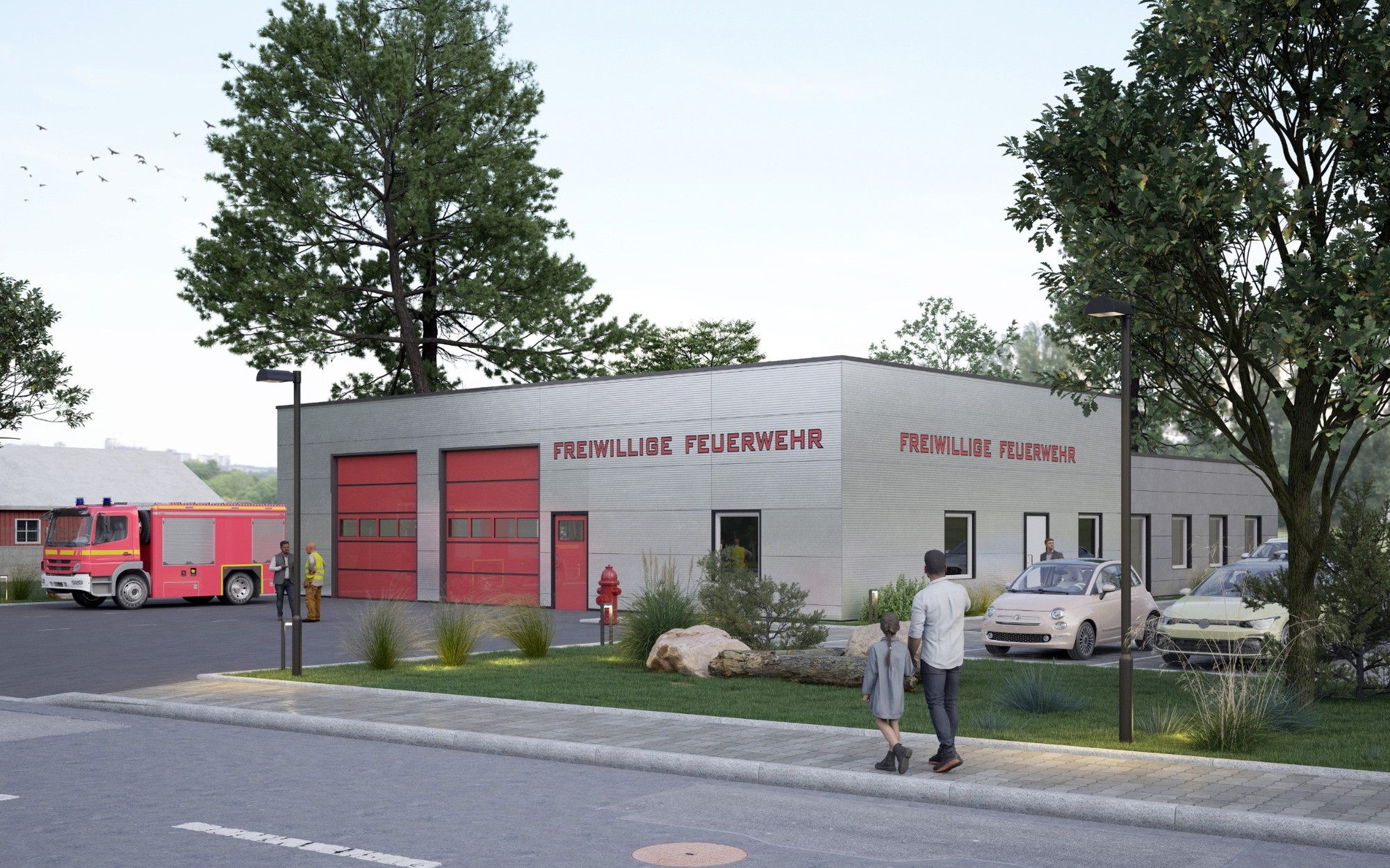 Musterfeuerwehrhaus M-V Visualisierung